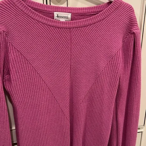 🔥🔥FIRE SALE🔥🔥 &MERCI pretty pink sweater - Picture 4 of 9